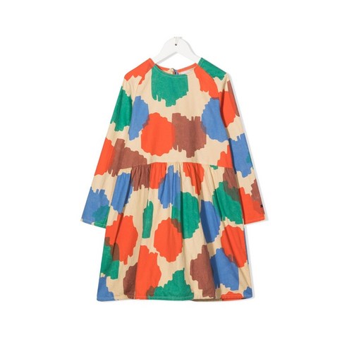 보보쇼즈 22FW 키즈 그래픽 패턴 프린팅 원피스 222AC098 720