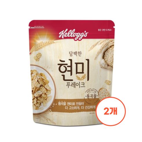   켈로그 현미 푸레이크 550g x2개, 2개