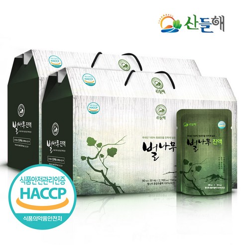 국산 벌나무즙 진액 엑기스 식품안전관리 HACCP인증, 60개, 90ml