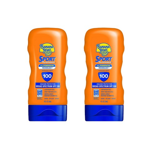 바나나보트 스포츠 퍼포먼스 선스크린 로션 SPF100, 110ml, 2개