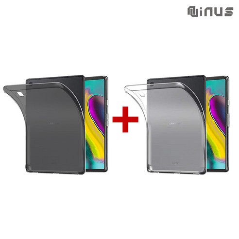 1+1 갤럭시탭 S5e 10.5 태블릿 투명 TPU 젤리 케이스 세트