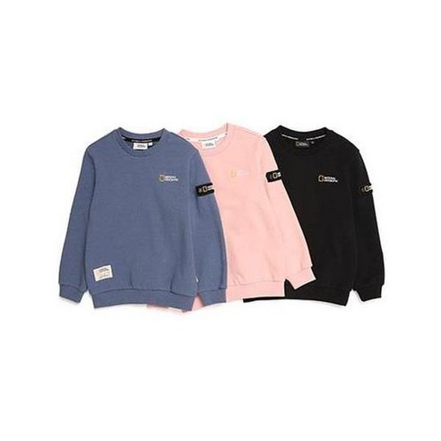 내셔널지오그래픽키즈 [21FW]N213KSW010 키즈 폴하스 스몰 로고 맨투맨 티셔츠 Best Top3