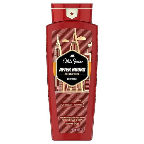 Old Spice After Hours 바디 워시 473.2ml16온스 포장은 다를 수 있음