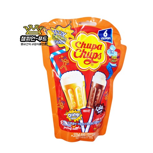 츄파춥스 막대사탕 피즈 캔디 90g, 90g, 3개