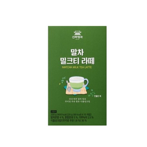 신라명과 말차 밀크티 라떼, 20g, 10개입, 1개