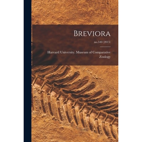(영문도서) Breviora; no.540 (2015) Paperback, Hassell Street Press, English, 9781013715754
