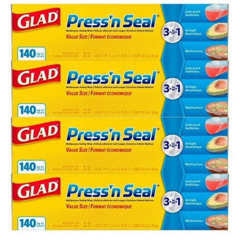 글래드 매직랩 프레스 앤 씰 43.4m 4팩 점보 대용량 업소용 Glad Press