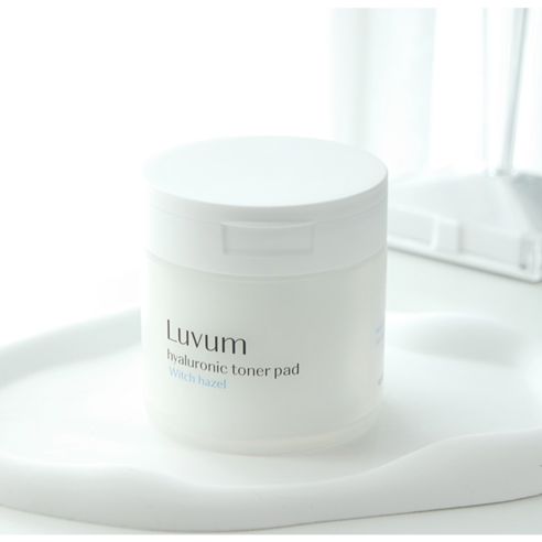 [본사정품] LUVUM 러븀 위치하젤 히알루론산 토너 패드 60매 러븀 데일리토너패드 러븀수수패드 여드름스킨패드 토너패드 러븀토너패드 히알루론산패드 수수패드, 2개