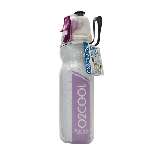 O2Cool 오투쿨 HMLDP07 스포츠물통 자전거 물병, Violet, 590ml