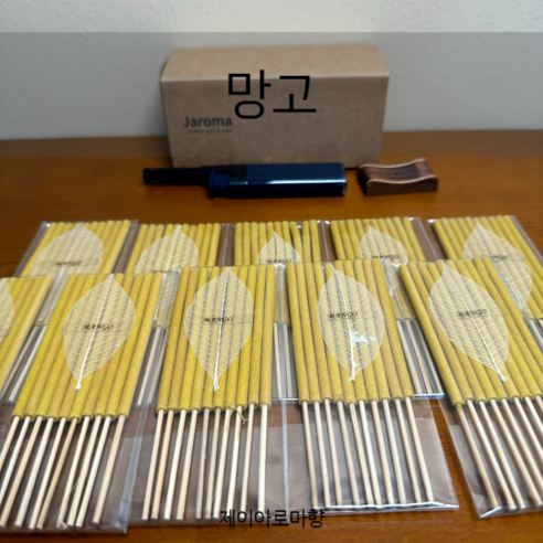 [제이아로마향] 태국 아로마 인센스스틱 향초 총 100개, 망고
