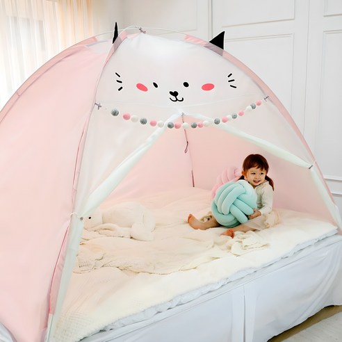 핫방 프리미엄 원터치 야옹이 난방텐트: 겨울철 온기를 느껴보세요! 아기난방텐트