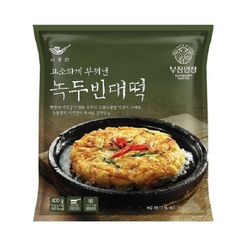 사옹원 부침명장 녹두빈대떡 400g, 2개