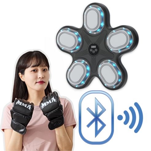 뮤직복싱 기계 머신 이지앤뮤지백 가정용 샌드백 다이어트 실내