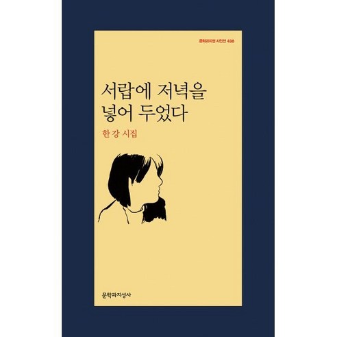 서랍에 저녁을 넣어 두었다(큰글자도서):한강 시집, 문학과지성사, 한강 저