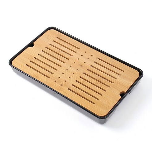 대나무차판 다도구 나무상판 멜라닌 퇴수기 찻상 블랙, 상세 참조