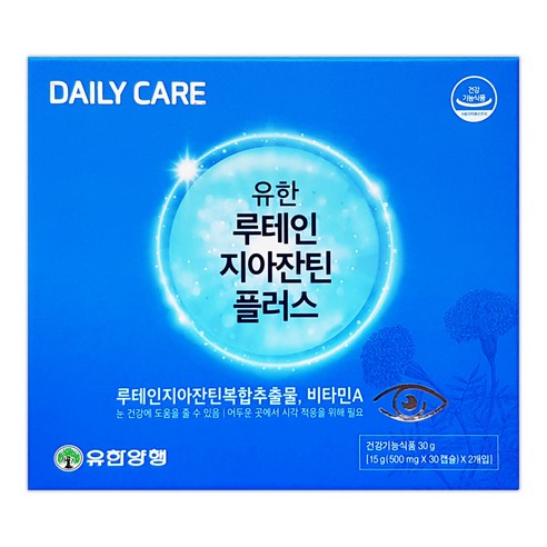 유한양행 루테인지아잔틴 플러스 60캡슐(2개월), 60정, 1개