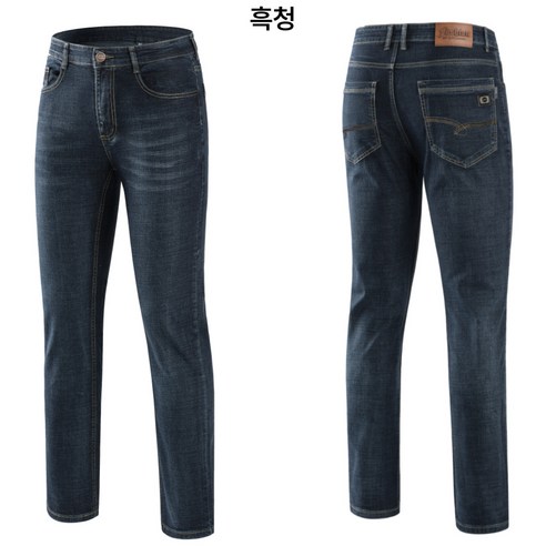 편안하고 내구성이 강하며 다목적적인 필드웍스 남성 겨울 스판 청바지