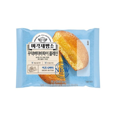 프리미엄 삼립 미각제빵소 꾸덕버터바 플레인, 75g, 10개
