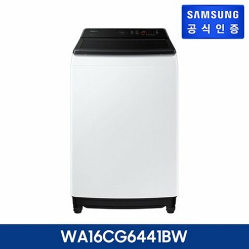 삼성 통버블 16kg 일반 세탁기 WA16CG6441BW (화이트), 단품없음, 화이트