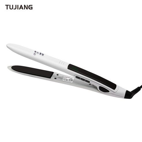 이발소 특수 헤어 스트레이트너는 머리 앞머리를 아프게하지 않습니다. 내부 버클 부목 여성 다림질 보드 풀 헤어 스트레이트 클립 헤어 살롱, 하얀색