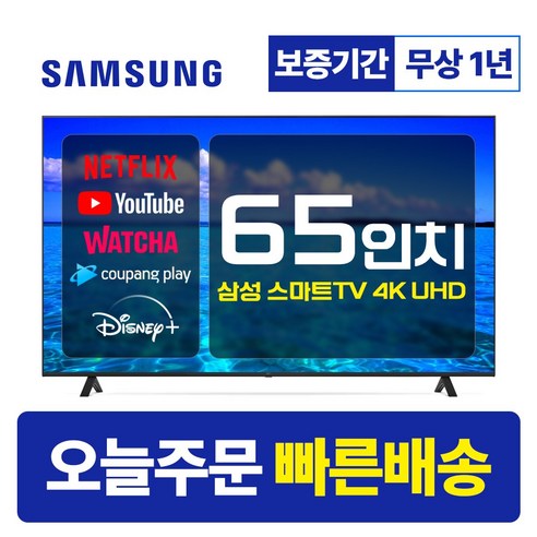 삼성 65인치 TV UHD 4K 스마트 크리스탈 65TU690T LED 미러링 넷플릭스 유튜브, 매장방문, 65형