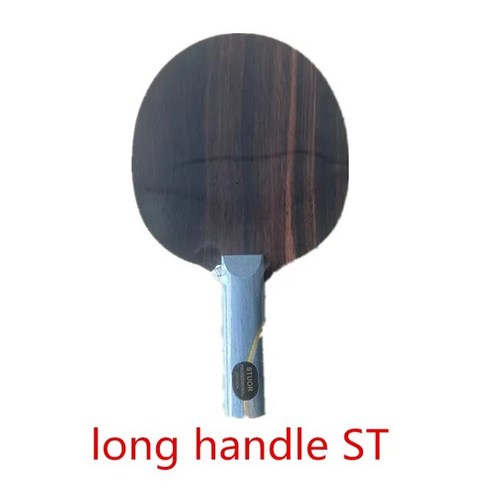 W968-5 탁구 라켓 타구 세트 탁구 라켓 탄소 섬유 탁구 라켓 탁구 용품, 03 long handle ST