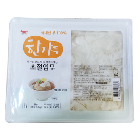 [일가정] 초절임무 3kg, 1개 일가집쌈무