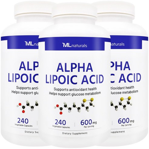 [미국번개배송] 마이라이프 내추럴스 알파리포산 600 mg 240 야채캡슐