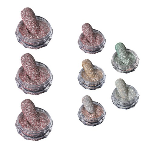 블럭마트 반짝이 네일파우더, type3(3개)+랜덤5개