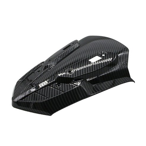 프론트 윈드 실드 가드 커버 트림 N Max 155 2020-2021 액세서리 용 탄소 섬유 윈드 스크린 디플렉터, 검은 색, ABS 플라스틱