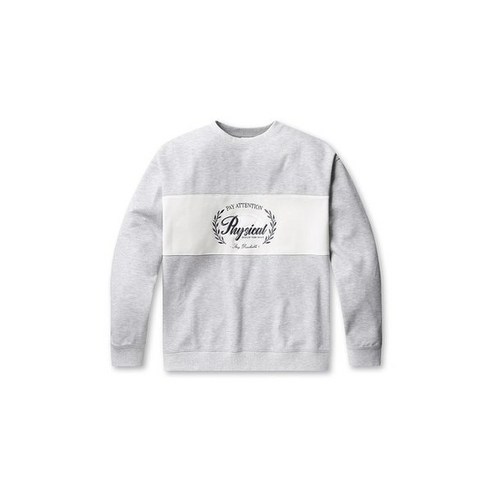 폴햄 맨투맨 남성 더블니트 블록 오버핏 PHF1TR1030 커플