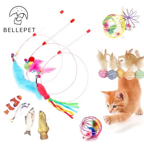 벨르펫 고양이 사냥 놀이 공 낚시대 장난감 모음, 100번대(인형), 107-1(아로아나 30cm)