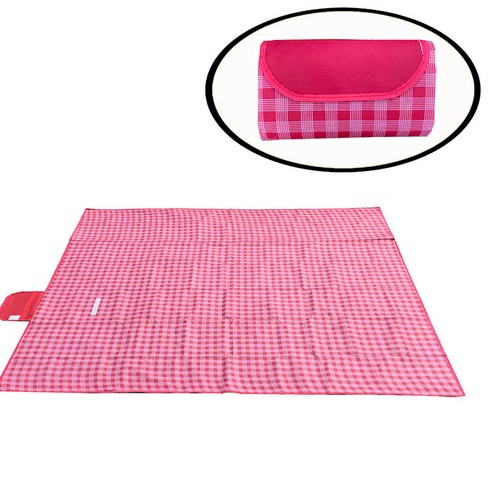 DFMWI.피크닉 매트.Picnic mat.--피크닉 매트 야외 피크닉 방습 매트 야외 휴대용 방수&amp;인스풍 비치 피크닉 매트, 중간크기1.5*2M[레드그리드]