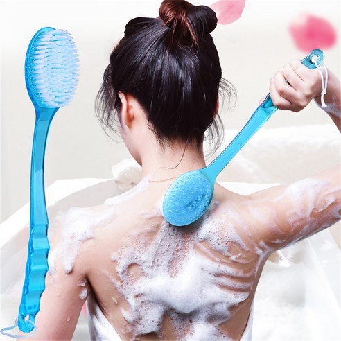 [XIG] 목욕 마사지 브러시 바디 엑스 폴리 에이 팅 롱 핸들 샤워 액세서리 스킨 클렌징 브러시 바디 스크러버 클린 브러쉬, 영국, green