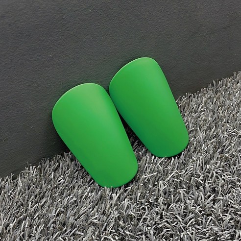미니 정강이보호대 신가드 아대 유소년 어린이 축구 보호대, 1세트, 10x6cm, 그린