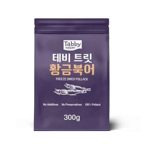 테비토퍼 테비트릿 황금북어 300g 동결건조간식, 1개