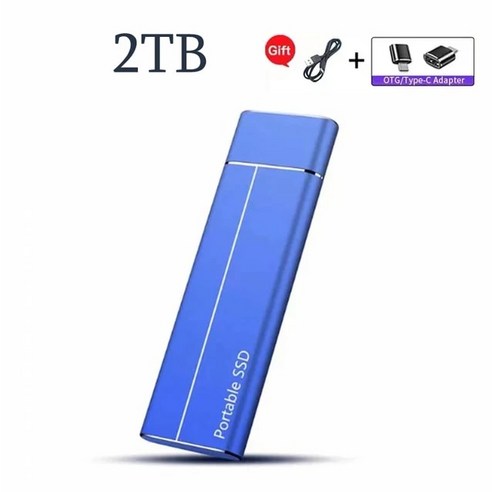 고속 외장 하드 드라이브 휴대용 SSD 2TB 8TB M.2 USB3.1 C타입 인터페이스 저장 디스크, 없음, 23.2TB