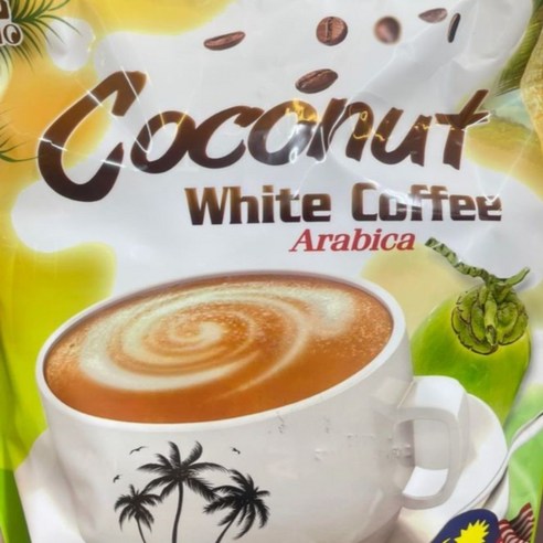 코코넛 Ancour sabah White Arabica MARIO 말레이시아 커피, 1개, 12개, 35g