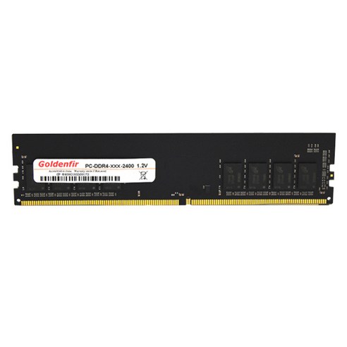 Youmine Goldenfir RAM DDR4 1.2V 2400 260PIN 호환 2133 데스크탑용 컴퓨터 게임 메모리 바(4GB), 검은 색