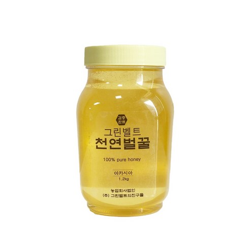 햇꿀 자연에서 온 그린벨트 천연벌꿀 국산 자연산 아카시아꿀 1.2Kg, 1개