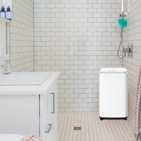 위니아 3kg 소형 세탁기 미니 고온수세탁 아기옷 삶음 mini 강화유리 아기사랑 EWF03WGW(A), 화이트