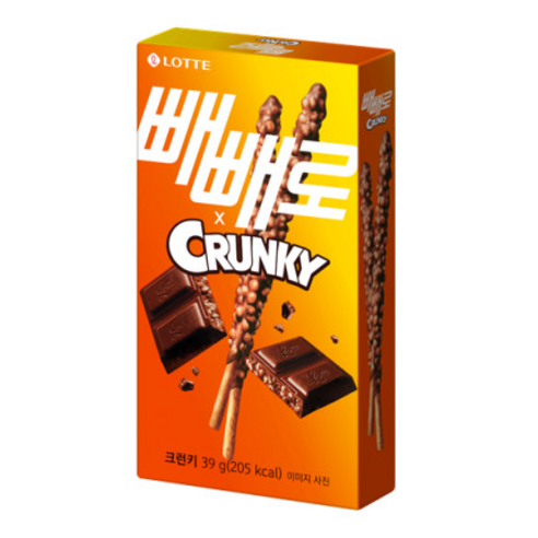 빼빼로 크런키, 39g, 13개