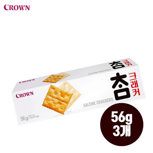 크라운 참크래커 56g 3개/카나페/까나페, 3개 
과자/초콜릿/시리얼