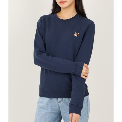 메종키츠네 24FW 폭스HEAD 패치 레귤러 SWEATSHIRT LW00302KM0001-P476 폭스헤드 맨투맨