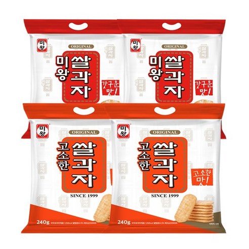 미왕 쌀과자/ 2개+고소한 쌀과자/ 2개 총4개, 상세페이지 참조, 상세페이지 참조