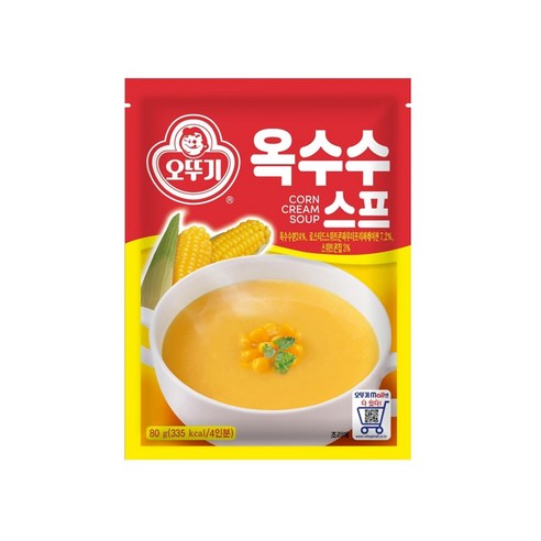 오뚜기 옥수수 스프, 80g, 8개