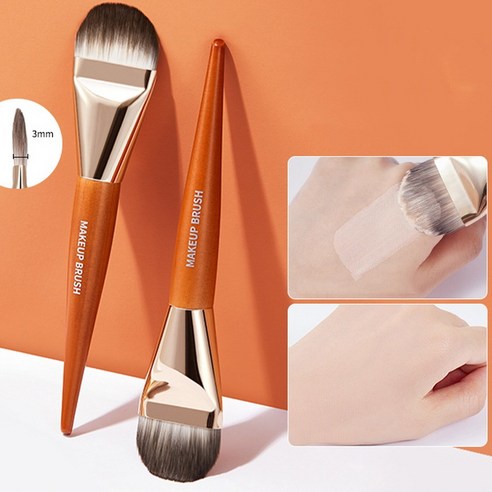 파운데이션브러쉬 추천 상품임포굿즈 파운데이션 브러쉬 프리미엄 메이크업 붓, 프리미엄 골드, 1개 제품 사진