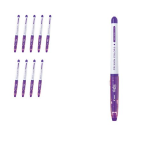 파이롯트 프릭션 칼라 수성펜 0.6mm SFC-10M, 바이올렛, 10개