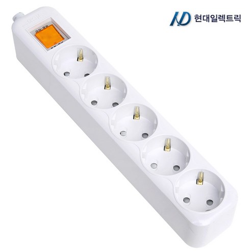 현대일렉트릭 통합 절전 5구 5m, 1개