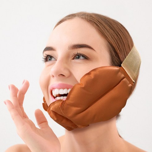 한마음케어 턱관절 면 황토 냉온 찜질팩, 6개입